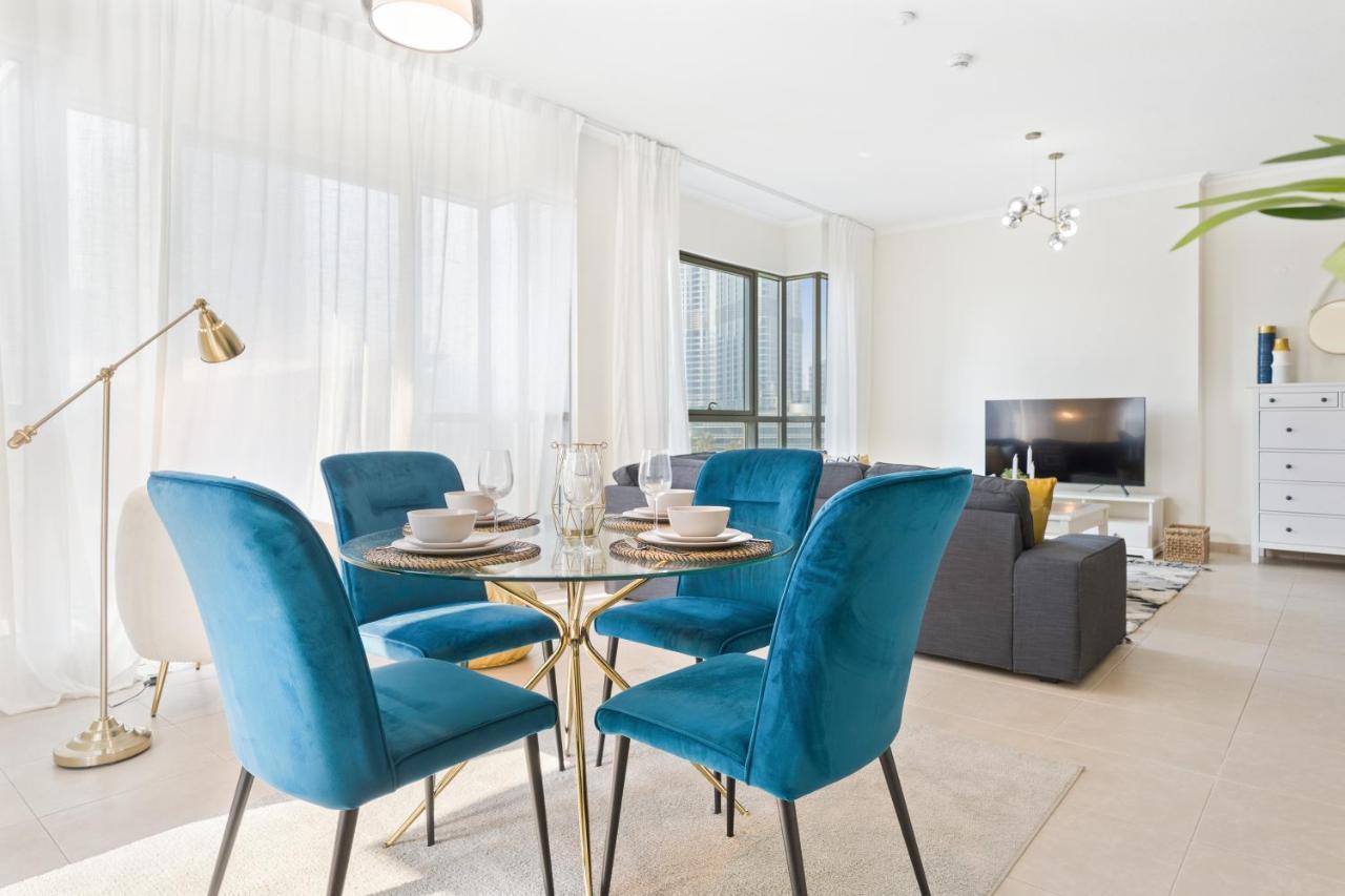 Stylish Apartment With Partial Burj Khalifa View 두바이 외부 사진